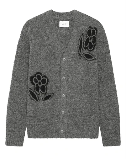NN. 07 - Kyle 60021 Cardigan - Dark Grey Melange 